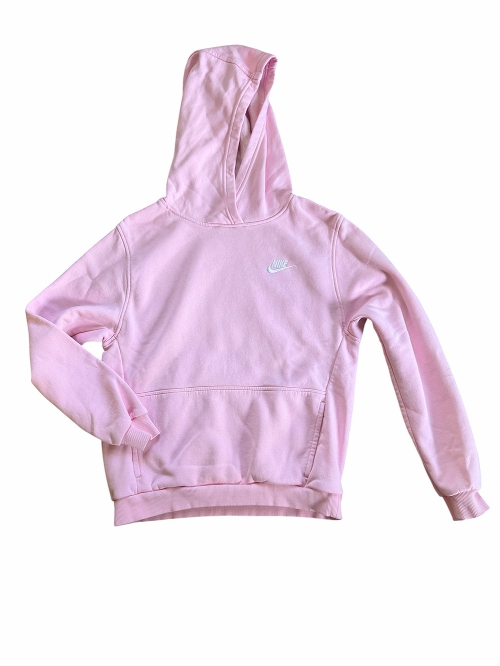 Nike Kids Pink Pullover Hoodie Sweatshirt, Size L
